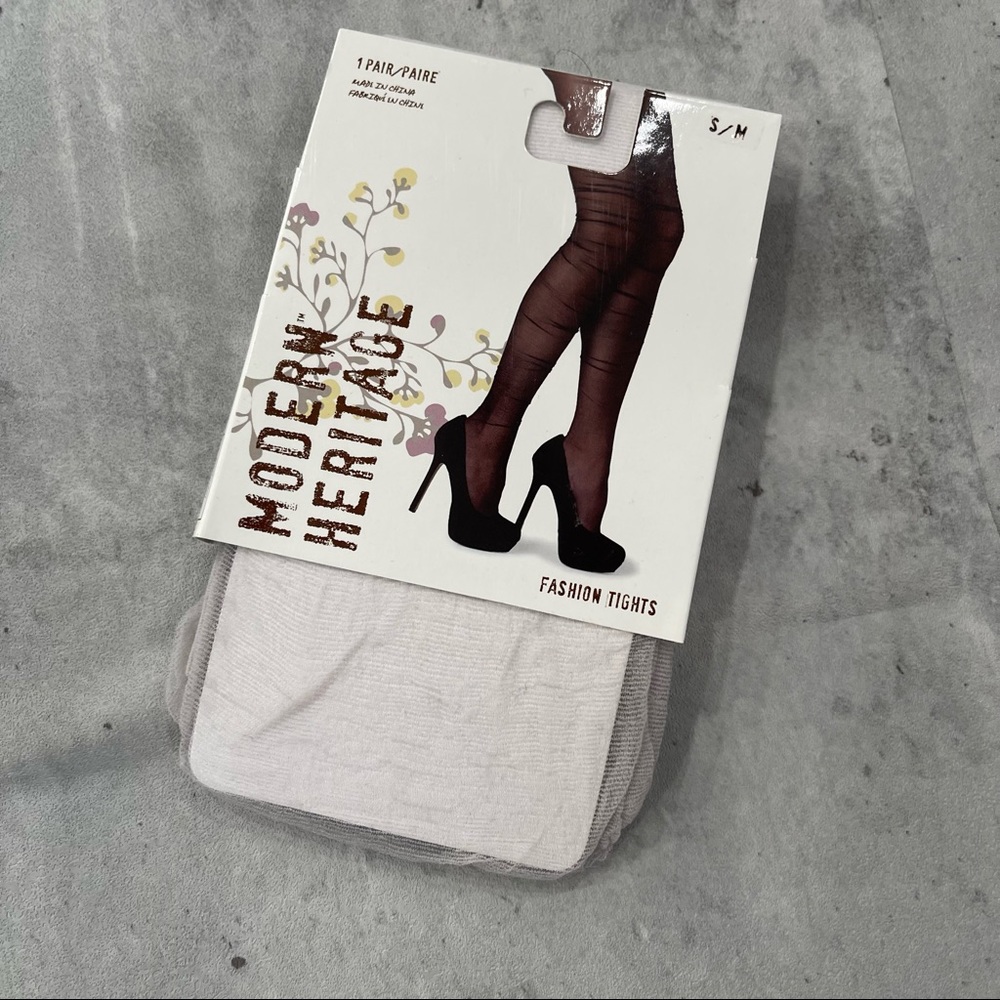 Sheer Lavender Tights S/M